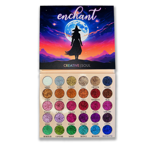 Enchant Pressed Glitter Eyeshadow Palette