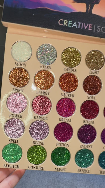 Enchant Pressed Glitter Eyeshadow Palette